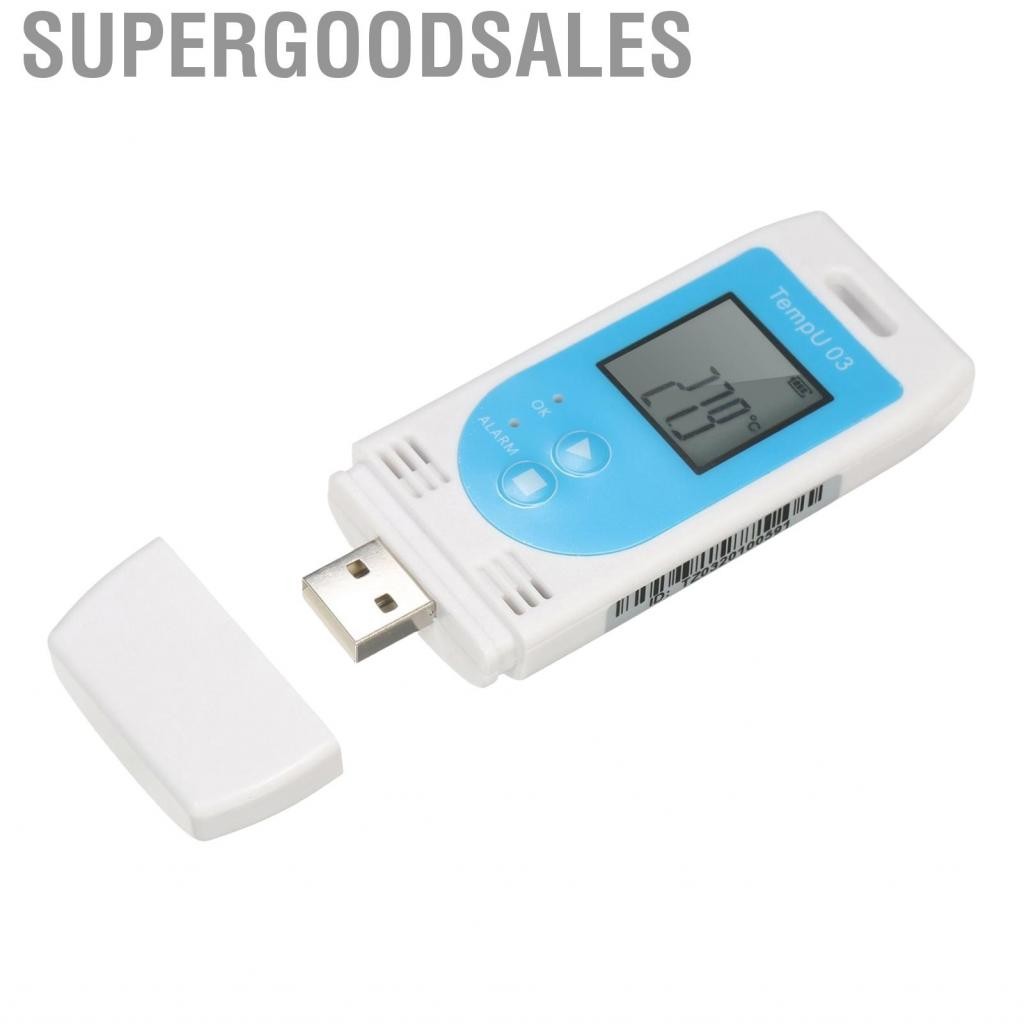 Supergoodsales USB ความชื้น Data Logger นำกลับมาใช้ซ้ำได้ RH Temp Datalogger Recorder Meter การบันทึก Humiture ที่มีความสามารถในการบันทึก 32,000