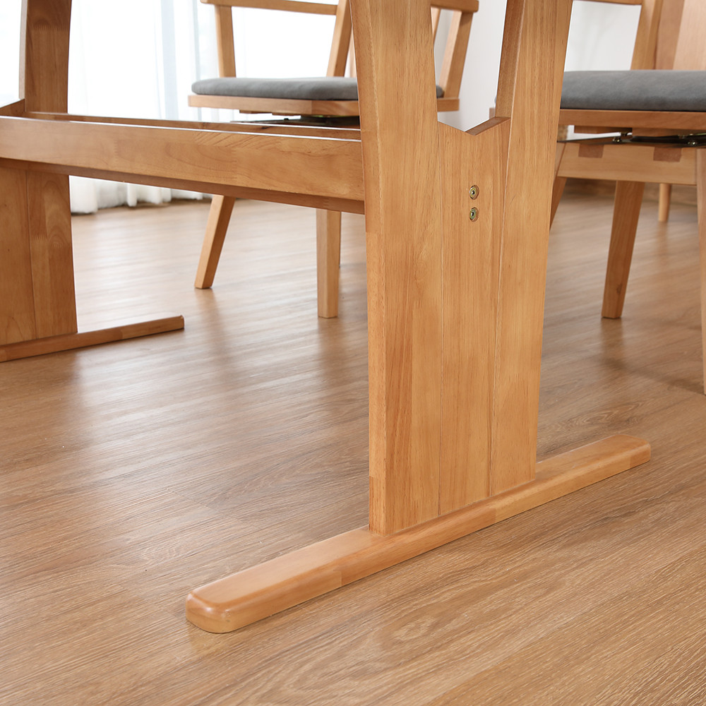 INDEX LIVING MALL ชุดโต๊ะอาหาร 4 ที่นั่ง รุ่นวาซาบิ ขนาด 150 ซม. - สีธรรมชาติ - รูปที่ 5