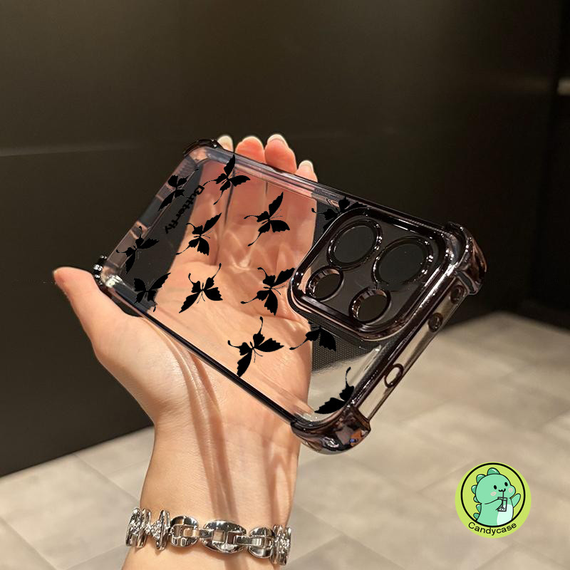 ผีเสื้อ Air กระเป๋าสําหรับ Realme Q5 Q5i Q3 Q3i Q3S Q3T Q2 5G 4G หรูหราชุบฝาครอบน่ารัก Cool กันกระแท