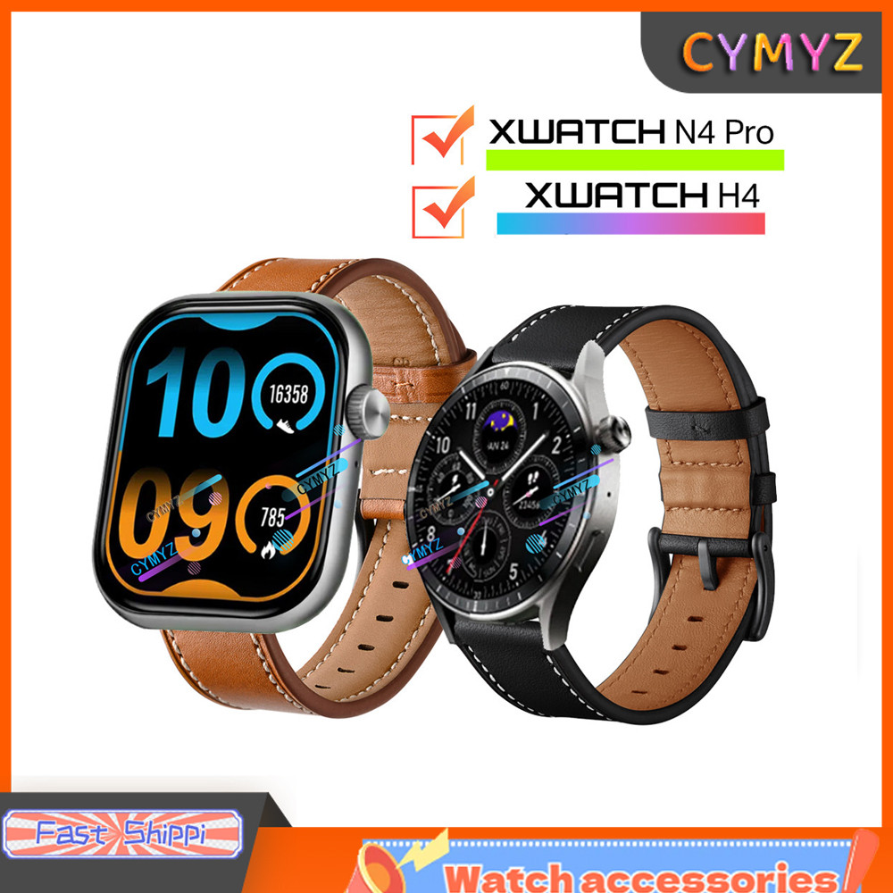 สาย Infinix XWatch H4 สายหนัง สาย Infinix XWatch N4 Pro สายรัดข้อมือกีฬา