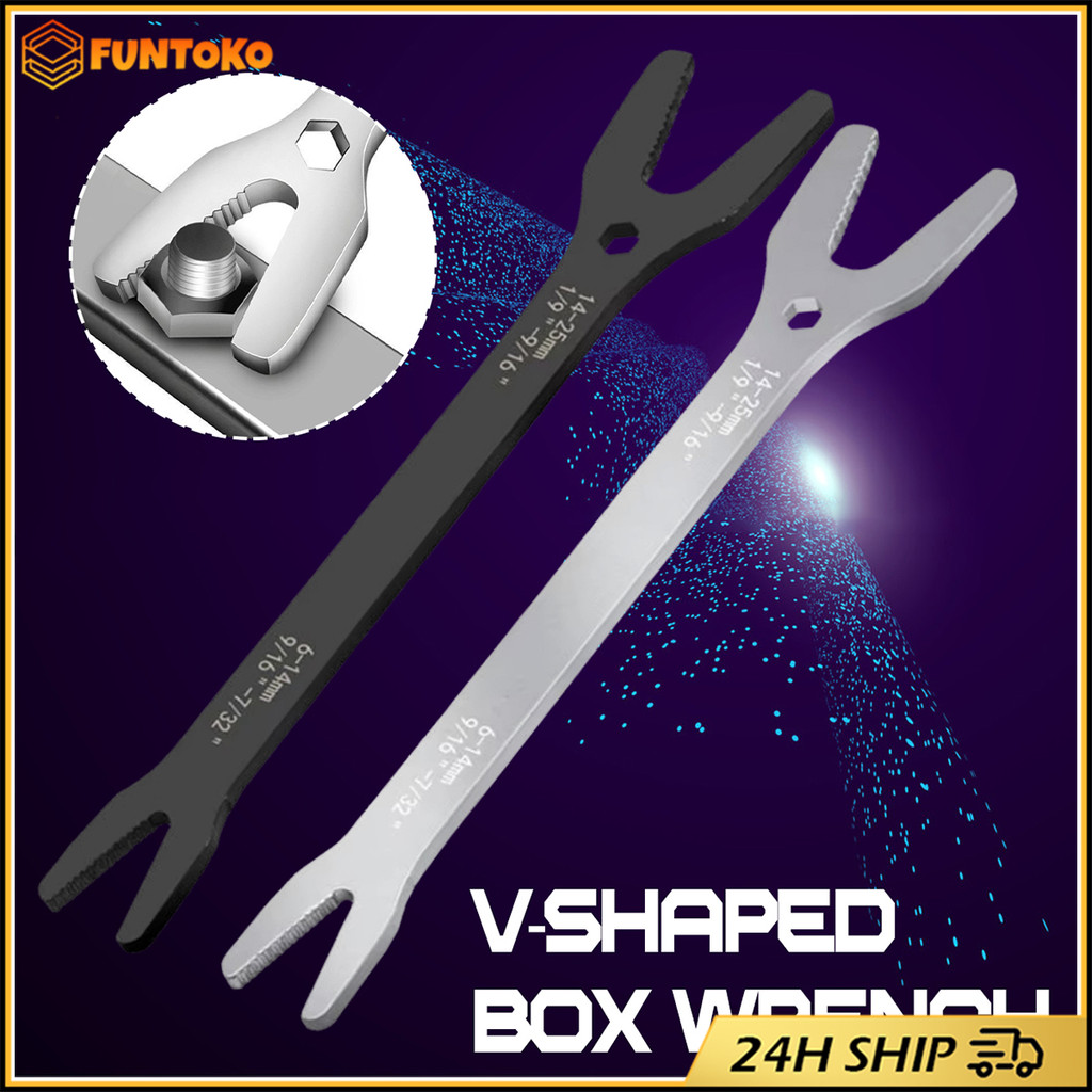 ร้านอยู่กทม.ประแจอเนกประสงค์ 6-25mm.ประแจตัว y ซ่อมรถ ประแจดอกขันน็อตสองหัว แบบเหล็กคาร์บอนสูง