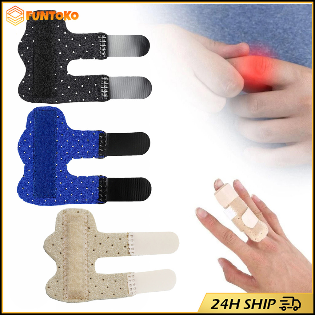 สินค้ามีคุณภาพ 2ชิ้น ปลอกนิ้วมือแก้ปวด เฝือกดามนิ้วเสริมแกนเหล็ก อุปกรณ์พยุงนิ้วมือ ดามนิ้วล็อค 3สีให้เลือก