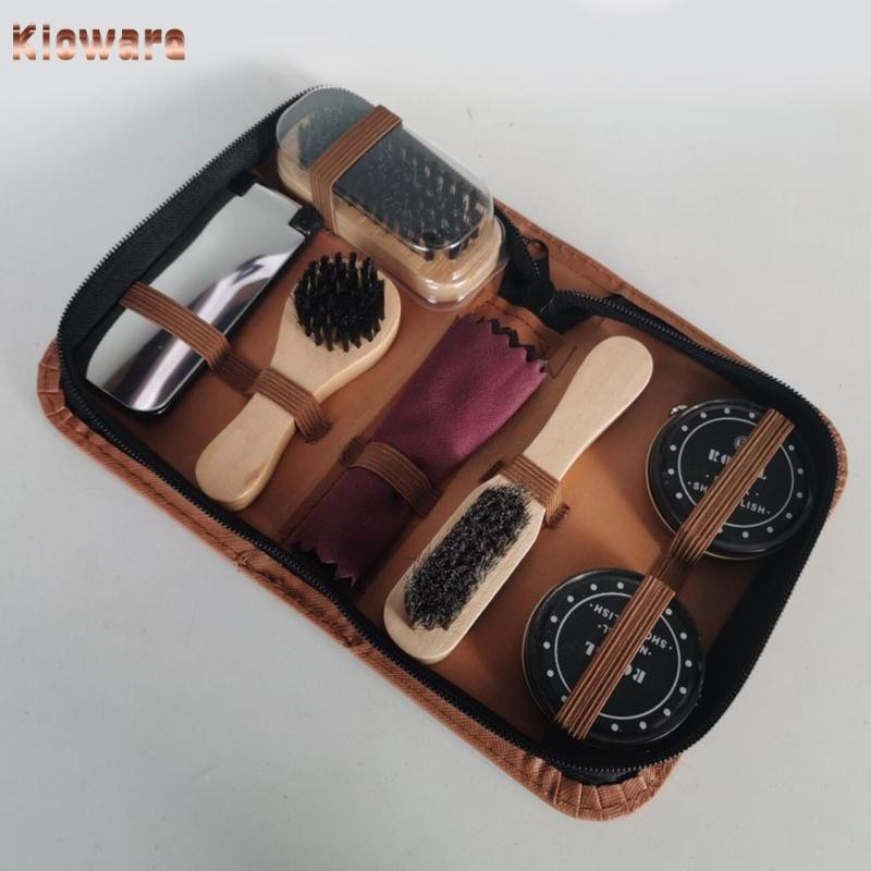 [Kloware] Shoe Shine Care Kit ชุดแปรงขัดรองเท้าสําหรับบูตรองเท้าหนัง Daily Care