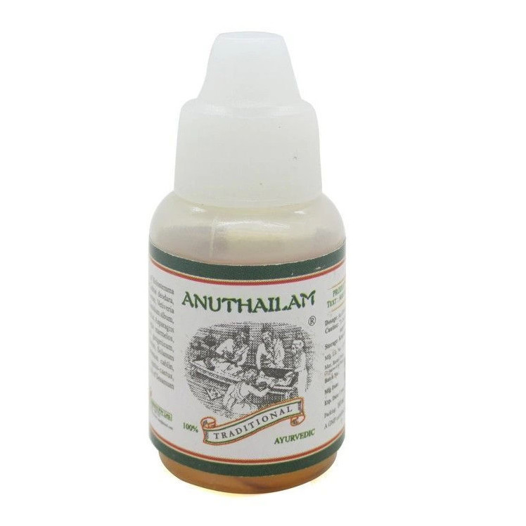 Indian KAIRALI Ayurveda ANU น้ํามันจมูกน้ํามันบํารุงผิวหน้า 10ml พิมพ์น้ํามันจมูก KAIRALI ANESS ANU 