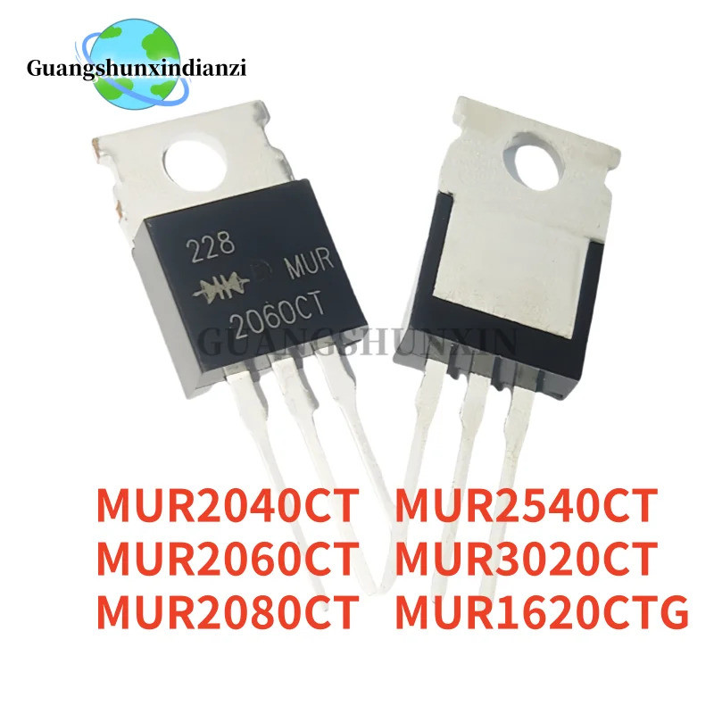 1-5PCS MUR3020CT MUR2080CT MUR1620CTG MUR2060CT MUR2540CT MUR2040CT TO-220 Field-effect ทรานซิสเตอร์