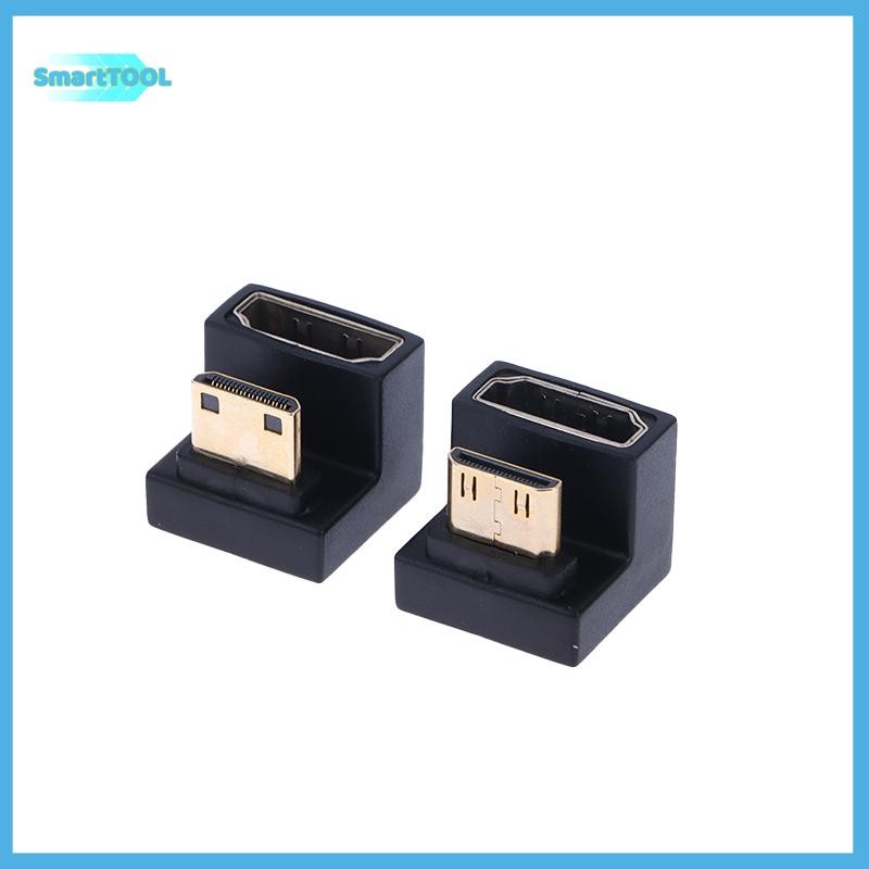 UTZN> -อะแดปเตอร์ที่รองรับ 360 องศามุม U-shaped L Converter HD Male to Adapter ใหม่