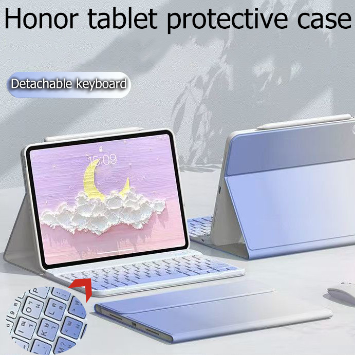 ไทย- อังกฤษ เคสคีย์บอร์ด เคสคีย์บอร์ดบลูทูธ for เคส HONOR Pad  X9 11.5นิ้ว/เคส HONOR PadX9A， x8a Hon
