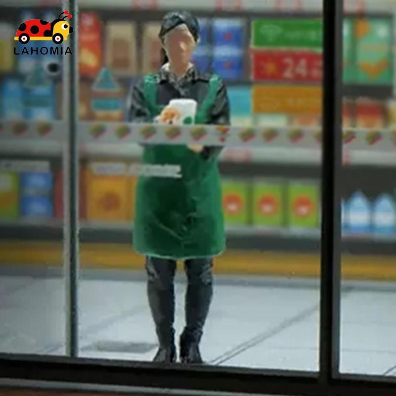 [ลาโฮเมีย] 1/64 ตัวเลขขนาดเล็กรุ่นมินิคนรุ่นรถไฟรถไฟโครงการ ทําเอง ตกแต่งฉากเค้าโครงตกแต่งสก์ท็อปเครื่องประดับ