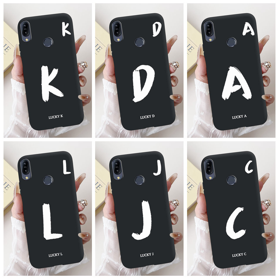 สําหรับ Asus Zenfone Max Pro M1 ZB602KL X00TD/Max M1 ZB555KL X00PD Lucky จดหมายเริ่มต้นเคสโทรศัพท์ซิ