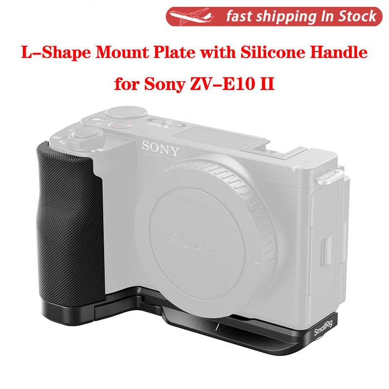 Smallrig L-Shape Mount Plate พร้อมที่จับซิลิโคนสําหรับ Sony ZV-E10 II 4778