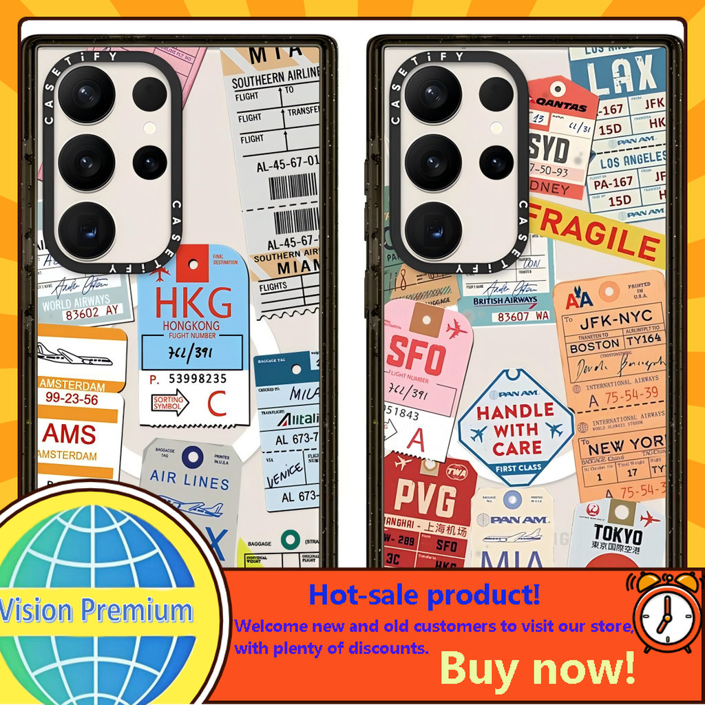 Air Ticket และ Boarding Pass Impact เคสโทรศัพท์สําหรับ Samsung Galaxy S22 S23 S24 S25 Plus Ultra +
