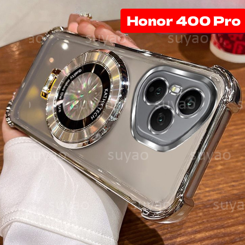 สําหรับ Honor 600 Lite 400 Pro 400Pro 500 สมาร์ท 200 X9D X7D ผู้ถือแม่เหล็กเคสโทรศัพท์ TPU Clear ปลอ