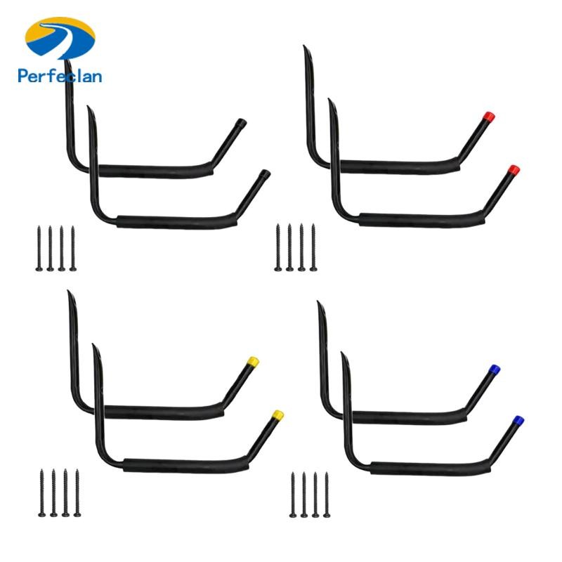 Perfeclan Kayak Storage Rack Kayak Hook Wall Mount มัลติฟังก์ชั่นแบบพกพาแขวนผนัง Kayak Holder สําหรั