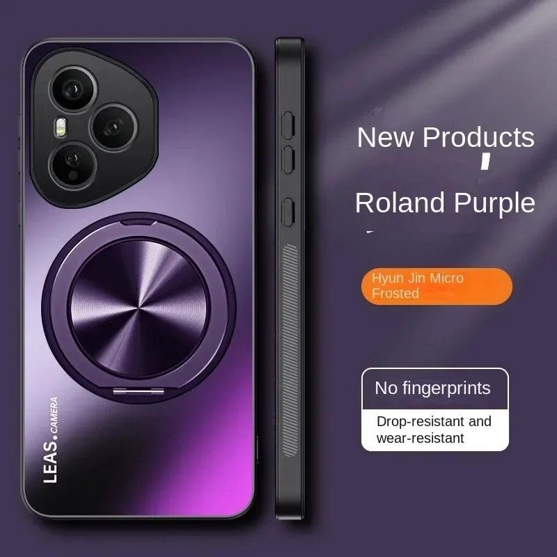 สําหรับ Honor 400 Pro ที่วางแหวนแม่เหล็กสําหรับ Honor 400 Lite 400pro กันกระแทก Matte กันชนกันกระแทก Kickstand กลับกรณี