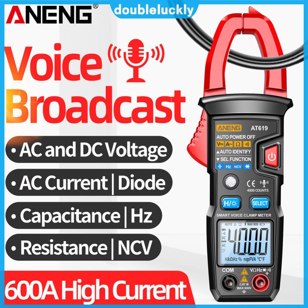 🔥Hot🔥 ANENG At619 เครื่องวัดแอมป์ อเนกประสงค์ หน้าจอ Lcd 4000 ครั้ง