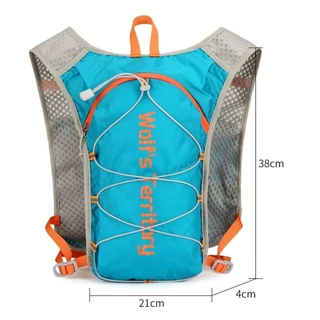 POLI Marathon Hydrating Backpack, Breathable 5L กระเป๋าวิ่ง,จักรยานขี่ผ้าสะท้อนแสง Ultralight Hydration Vest Marathon