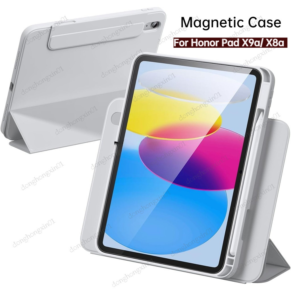 สําหรับ Honor Pad X9a 11.5 X8a 11 X9 11.5 V9 2025 X8 X8 Lite 720° เคสหมุนแม่เหล็กที่ถอดออกได้หมุนได้