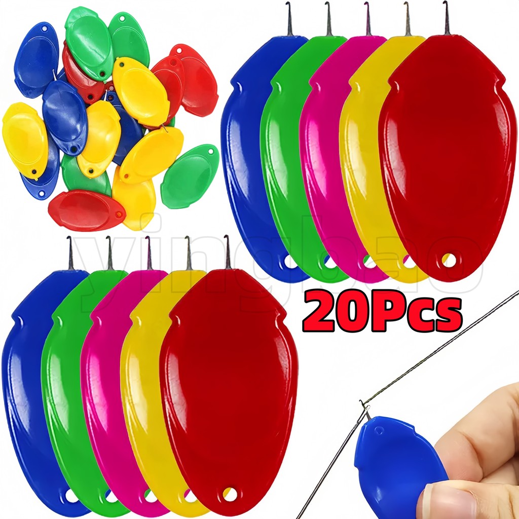 20 ชิ้น DIY Threader คู่มือผู้สูงอายุเข็มอุปกรณ์ง่ายด้ายอัตโนมัติเครื่องมือเย็บผ้าทําด้วยมืออุปกรณ์เย็บผ้า
