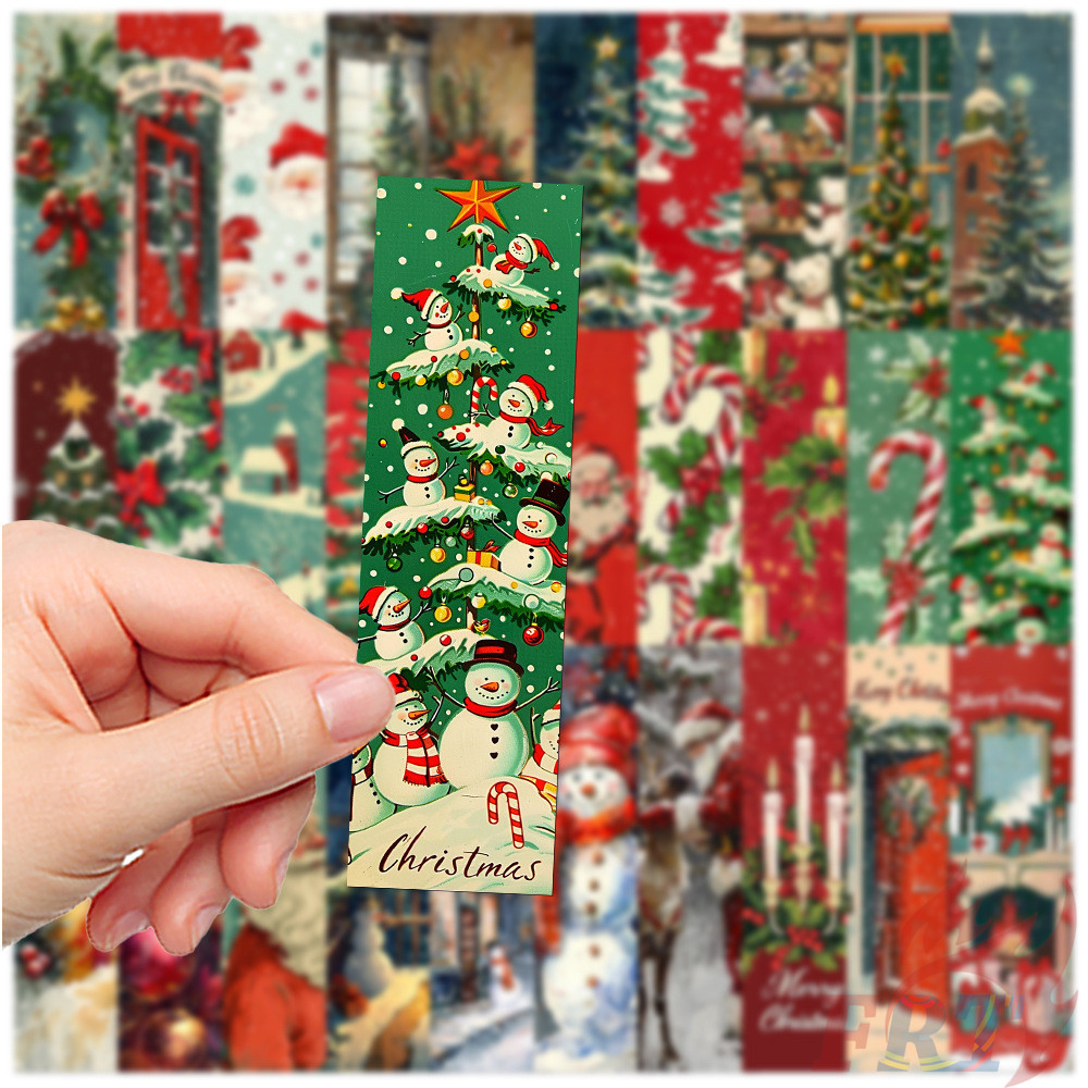 30ชิ้น/เซ็ต※วินเทจสุขสันต์วันคริสต์มาสที่คั่น※แฟชั่นหนังสือเครื่องหมายหน้าเครื่องเขียนโรงเรียนอุปกรณ์สํานักงาน - รูปที่ 3