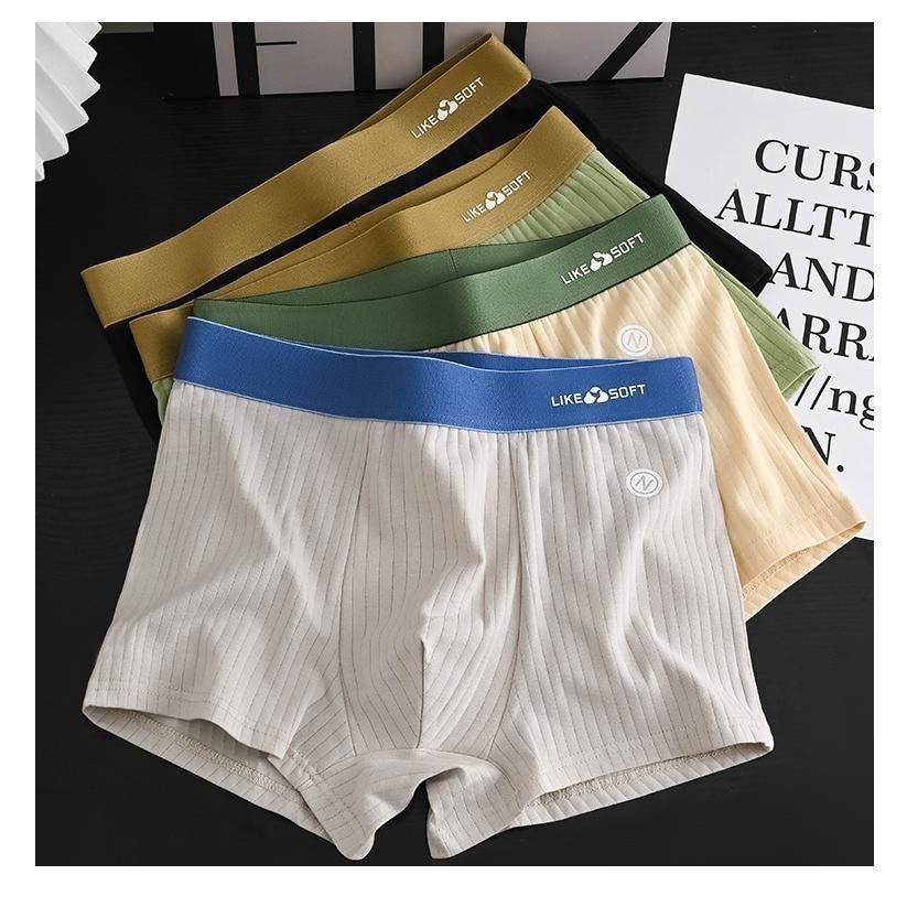 【คละสี 5 ชิ้น!!!】#401 กางเกงในผู้ชาย ผ้าดีนิ่มใส่สบาย ระบายอากาศดีเยี่ยม  Size L-4XL มีหลายสีให้เลือก 3206# - รูปที่ 7