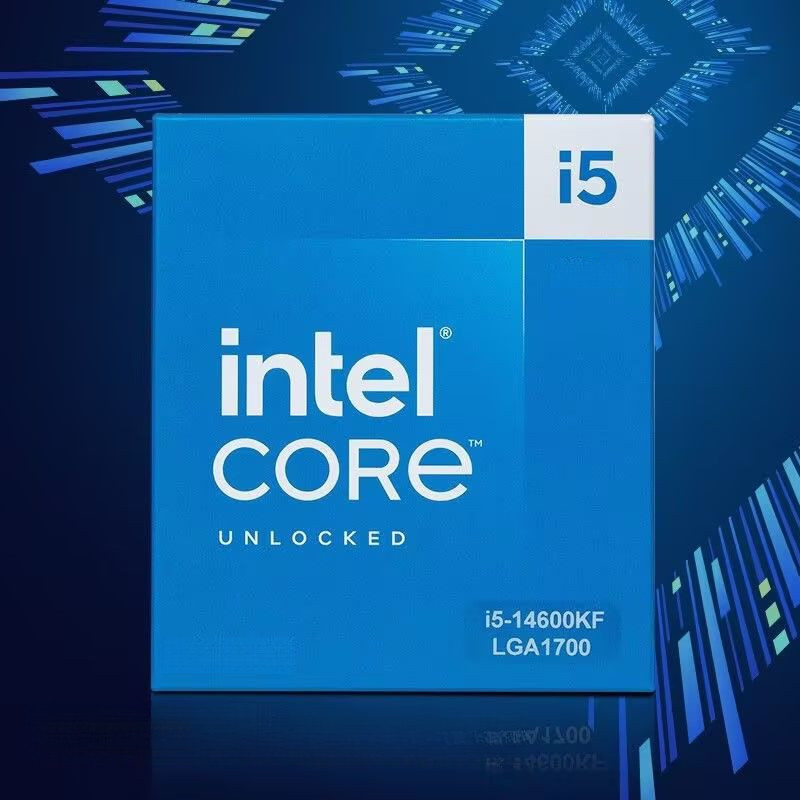 โปรเซสเซอร์คอมพิวเตอร์สำหรับเล่นเกมสำนักงานใหม่เอี่ยม Intel i5 14600KF/12600KF แบบบรรจุกล่อง