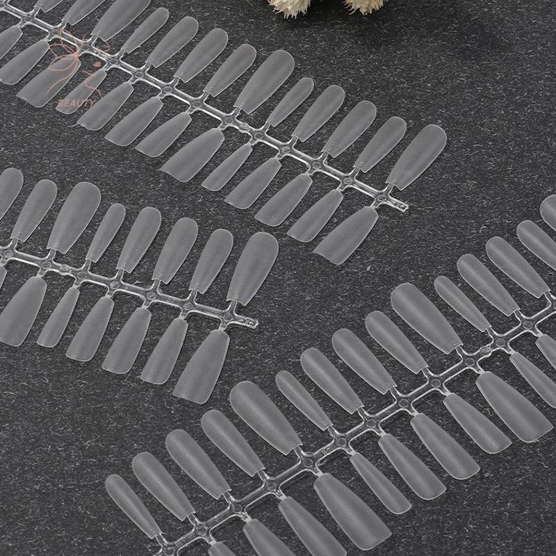 [maybeauty] 300 ชิ้น/ถุงเคล็ดลับเล็บปลอม Matte Coverage โปร่งใสเล็บปลอมเคล็ดลับเล็บเจล Extension Diy ฝึกเล็บเครื่องมือ {TH} - รูปที่ 5