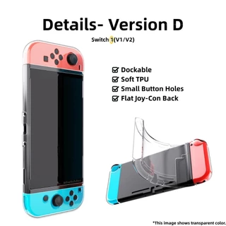 เคสป้องกันสวิตช์ Dockable สําหรับ Nintendo Switch 1/ 2/ OLED [สต๊อกในพื้นที่] การป้องกันรอยขีดข่วนดีไซน์บางพิเศษ