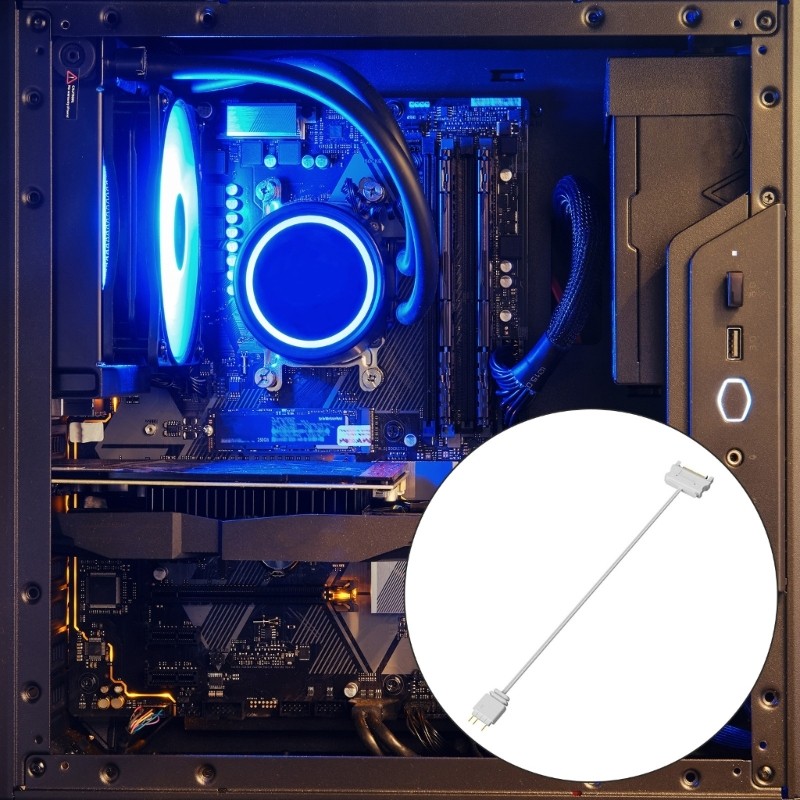 Mojito 5V 3Pin คอมพิวเตอร์เมนบอร์ดสายต่อ ARGB สายอะแดปเตอร์ ARGB