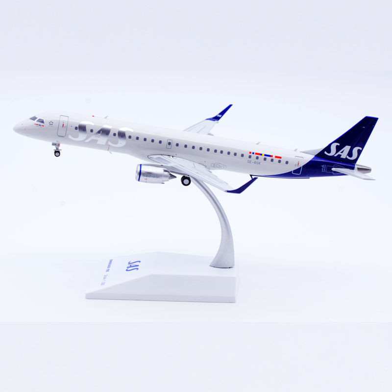 Jcwings 1: 200 โมเดลเครื่องบินโลหะผสม Nordic Airlines ERJ190-200LR SE-RSK