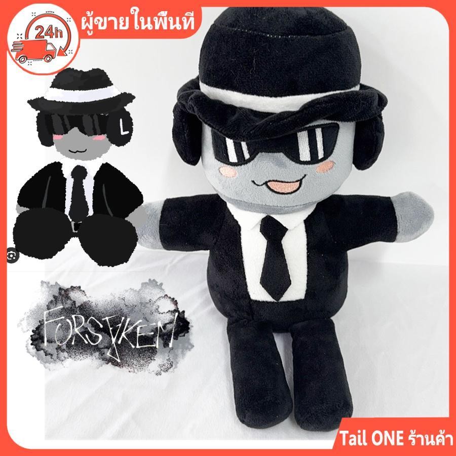 Forsaken Chance Plush สนุกสีดําชุดผู้ชาย Plushie ตุ๊กตา Chance Forsaken เกมตัวละครของเล่น decfwsth