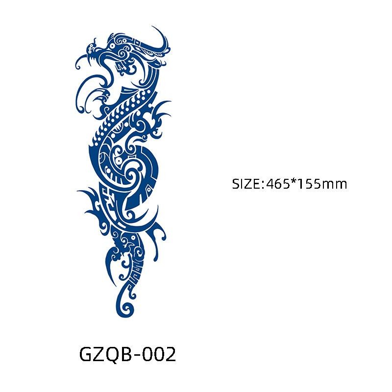 สักครั้งสุดท้าย 15 วัน สติكرกันน้ำ ติดทน สักภาพใหญ่ สำหรับชายและหญิง เต็มแขน สักชั่วคราว - รูปที่ 5