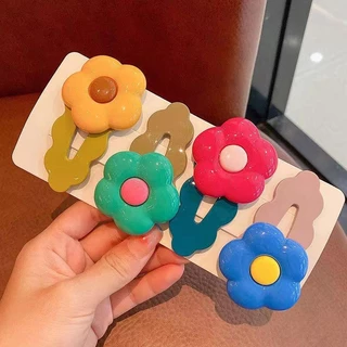 Cute_Girl 🏵️🏵️ กิ๊ฟกิ๊บติดผม มีให้เลือกหลายสี การออกแบบสไตล์ดอกไม้ คุณภาพสูง หวานและสดช กิ๊บดอกไม้