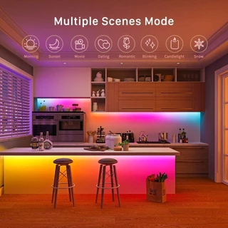ไฟแต่งห้อง 20M 15M 10M 5M RGB เสียบ USB 5V ริบบิ้น LED Strip Light IP65 ไฟตกแต่ง จัดส่งที่รวดเร็ว COD