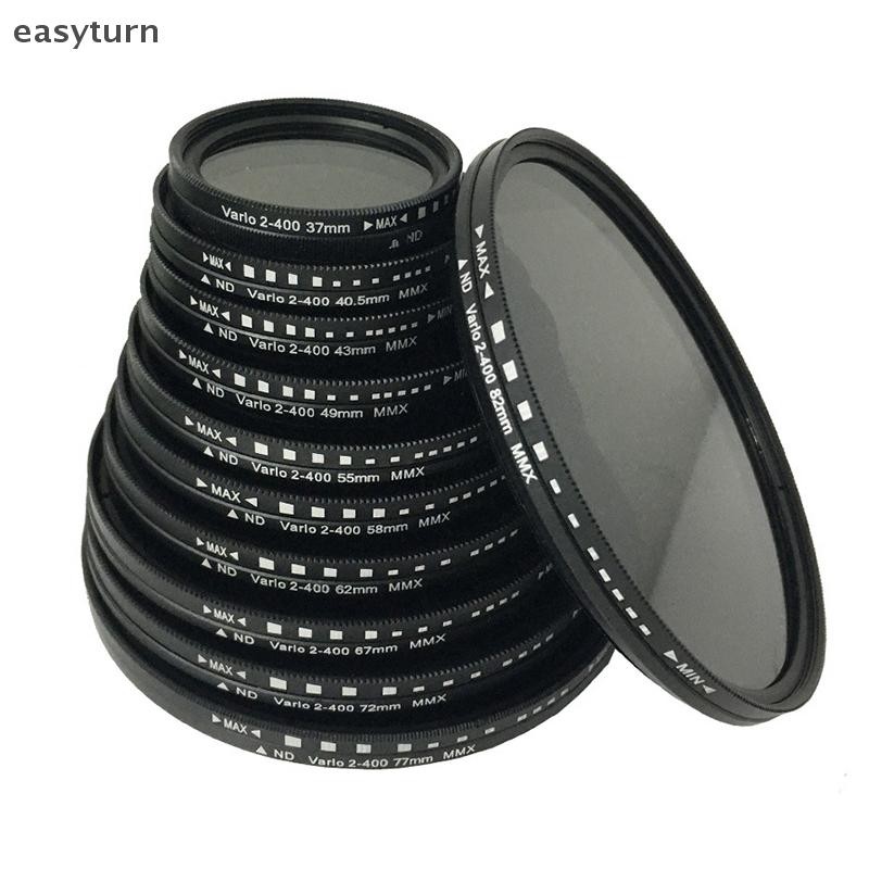 Easyturn Fader Variable ND Filter ปรับได้ ND2 ถึง ND400 Neutral Density 40.5 43 46 49 52 55 58 62 67