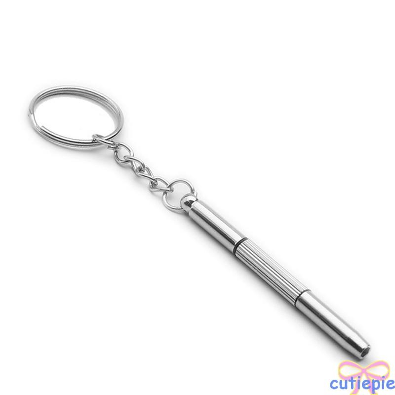 3in1 Eyeglasses Screwdriver Sunglass Watch Repair Kit Screwdriver Tool Keychain