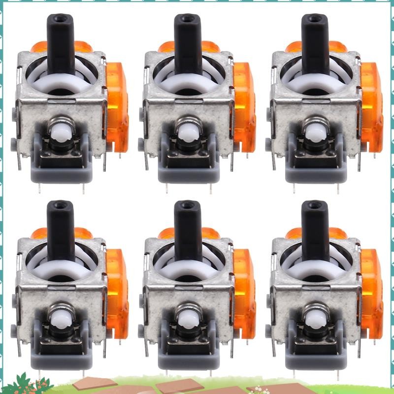 Super 6 ชิ้นสําหรับ TMR จอยสติ๊กแม่เหล็กไฟฟ้าสําหรับเกมแพด TMR จอยสติ๊ก 3D Analog Thumb Stick Contro