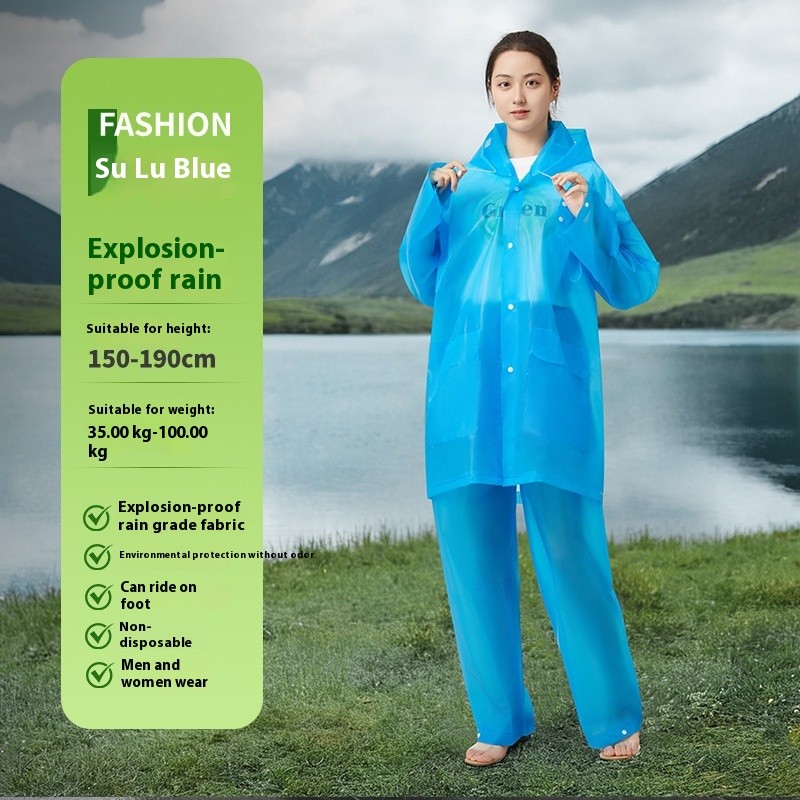 เสื้อกันฝนผู้ใหญ่แยกกางเกงฝนสูทกันฝนขี่เสื้อกันฝน - รูปที่ 5