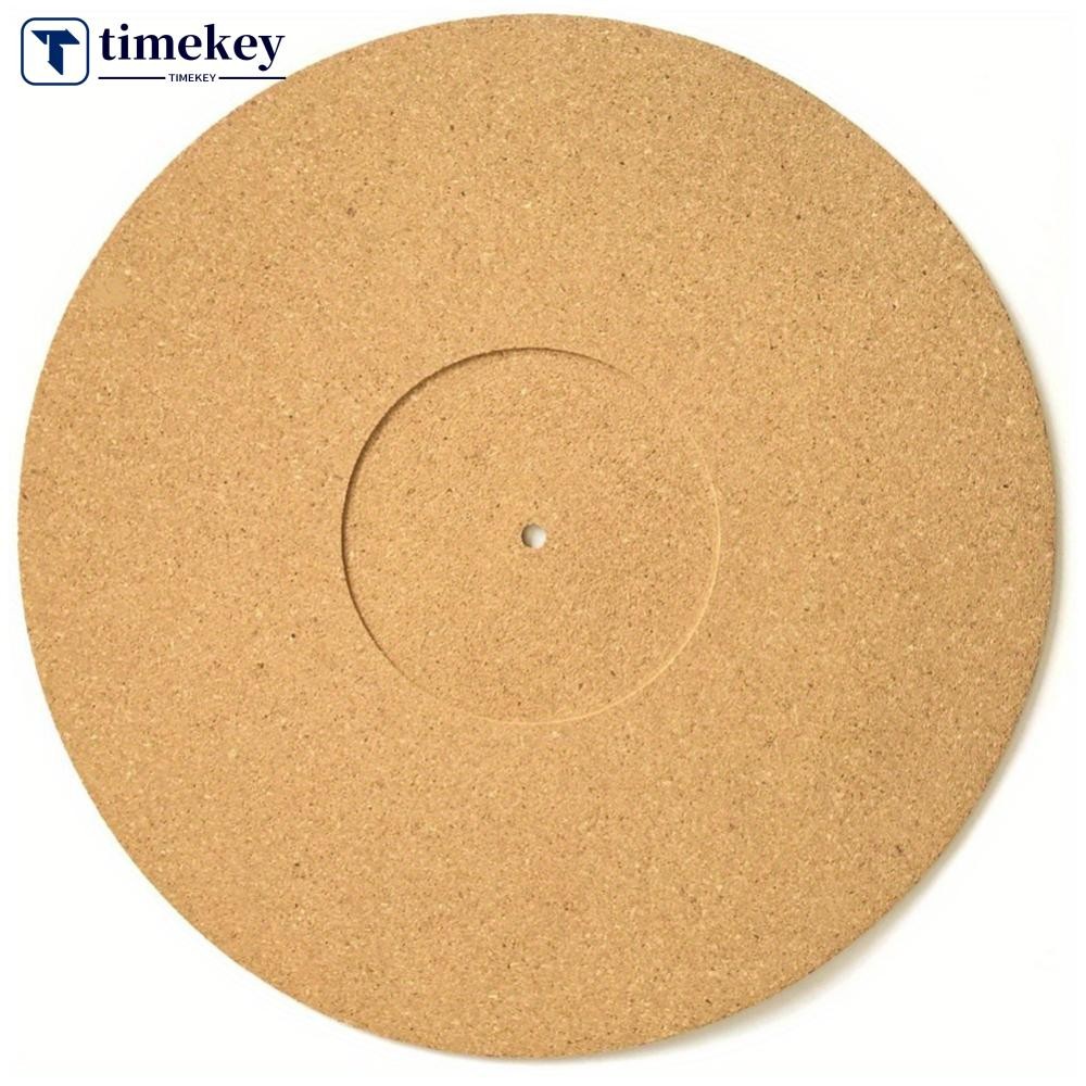 TME 12in แผ่นบันทึก Soft Cork Anti-Static Vinyl Mat Turntable Slipmat Pad เส้นผ่านศูนย์กลาง 297 มม.ตัวควบคุมเสียง Phonograph อุปกรณ์เสริม