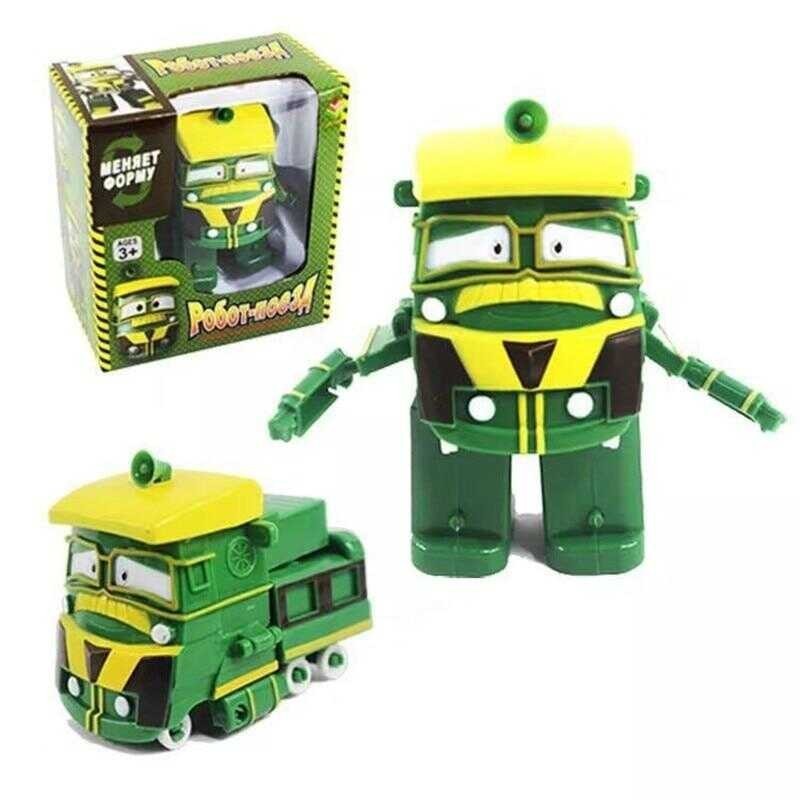 6Pcs/Set NEW Robot Trains Transformation Kay Alf Dynamic Train Family Deformation Train Toys For Ch