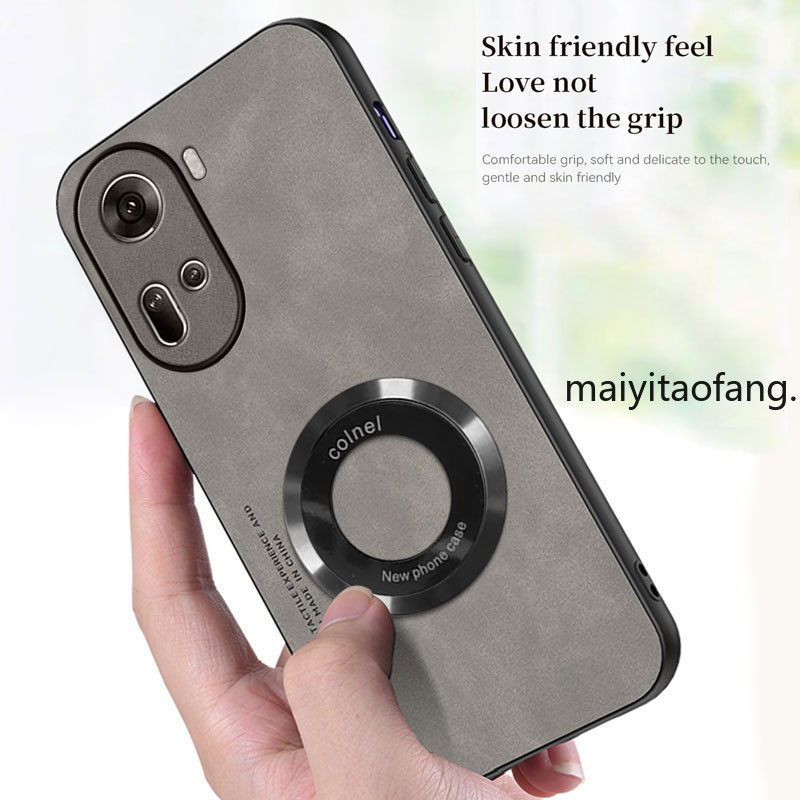 ปลอก OPPO Reno 11 5G OPPO Reno 11 PRO เคสโทรศัพท์ป้องกันการสั่นสะเทือนแหวนดูดแม่เหล็กฝาครอบป้องกันพร้อมและกันลื่นฝาหลัง ybpywcxq - รูปที่ 4