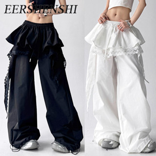 EERSHENSHI ผ้าพันแผลชุดกระโปรงออกแบบ Workwear กางเกงลำลองใหม…