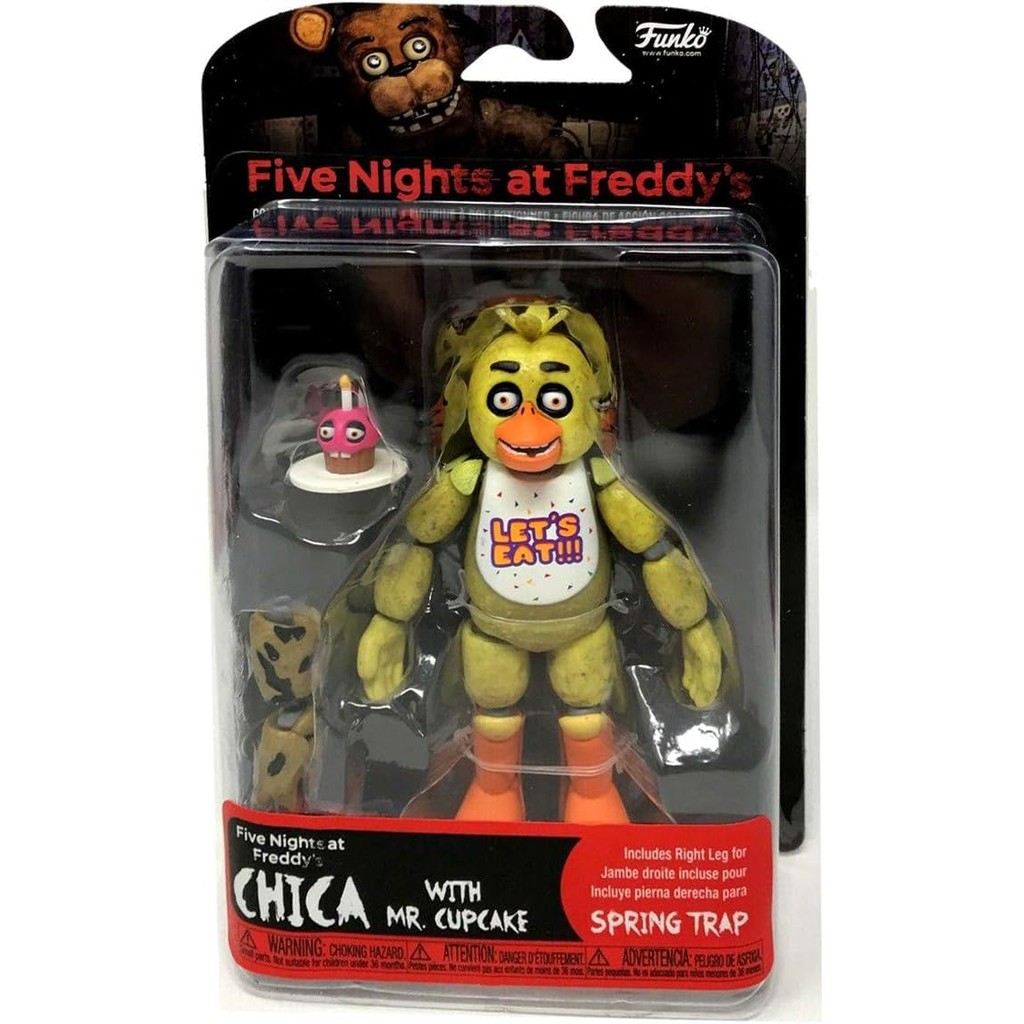 FIVE NIGHTS AT FREDDY'S FUNKO 5-INCH ACTION FIGURE SPRING TRAP SERIES CHICA