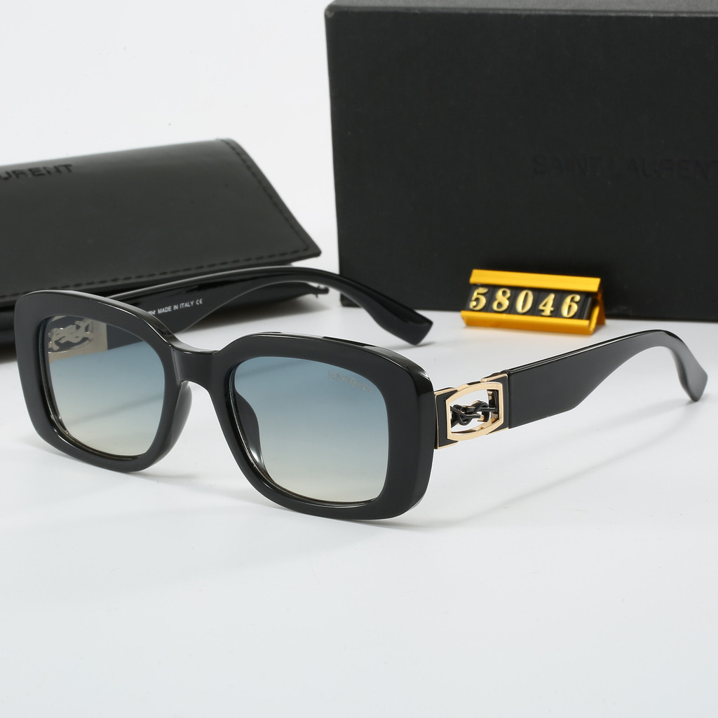Saint Laurent 2026 แฟชั่นสไตล์ใหม่ Influencer Trend Casual High-value Star สไตล์เดียวกันแว่นตากันแดด