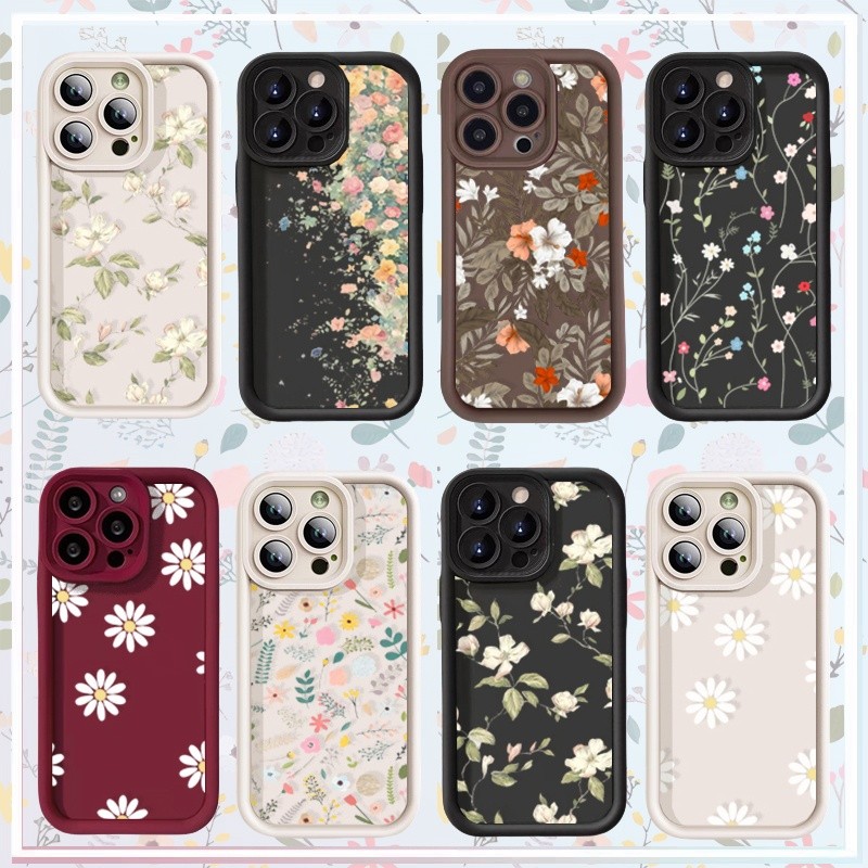 SAMSUNG ปลอกสําหรับSamsung Galaxy S25 S23 S24 Ultra Plus S24FE S23FE S20FEปลอกโทรศัพท์ดอกไม้สาวศิลปะ