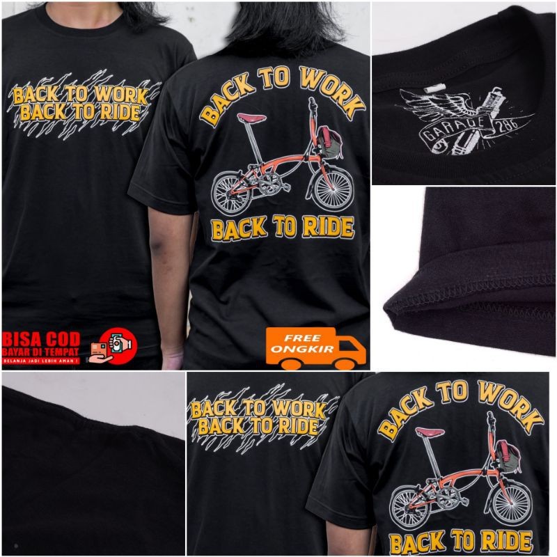 เสื้อจักรยาน เสื้อจักรยานพับ เสื้อ Ride to Work จักรยาน Brompton Brompton