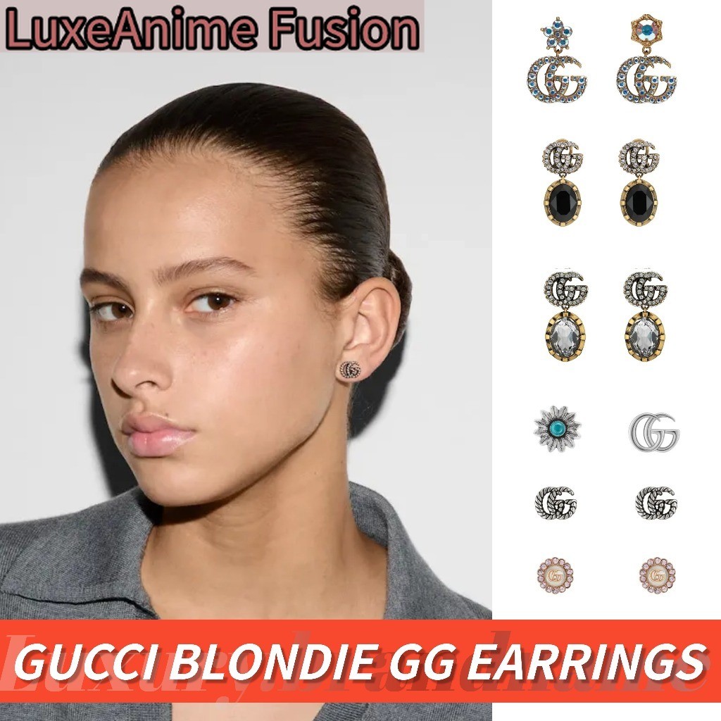 Gucci Blondie/GG/ Interlocking/ ต่างหู Gucci GG Marmont series
