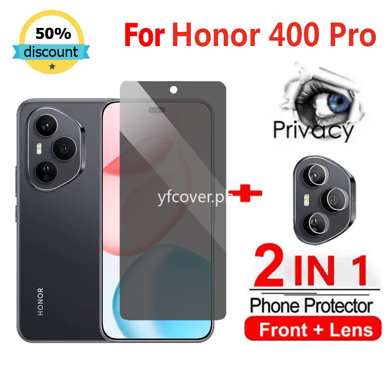 Honor 400 Pro PrivacyกระจกนิรภัยสําหรับHonor 400 Lite X7c X8c X8b X7b X8a X7a X6a 200 สมาร์ทX50 X8 X9 X7 X6 90 Lite Play 9A 5G 2Sป้องกันหน้าจอเต็มรูปแบบ