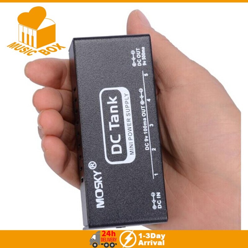Mosky Mini Pedal Power Supply DC Tank Guitar Effect Pedal 6 Isolated Output Power Current Protection