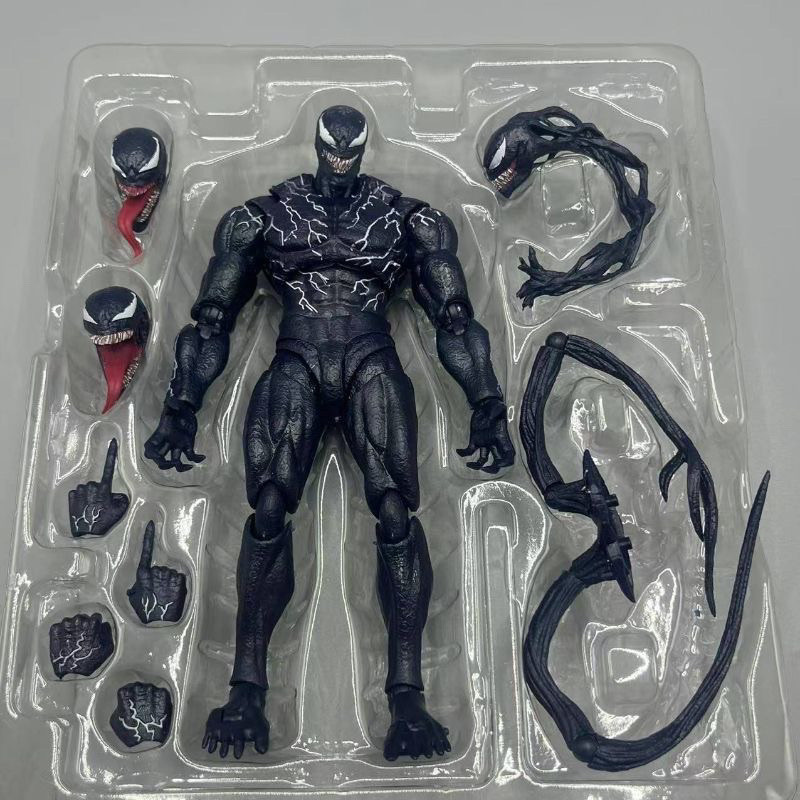 SHF Venom Marvel Symbiosis Extraordinary Venom Spiderman Joint Hands-on ของเล่นของขวัญ PLTT