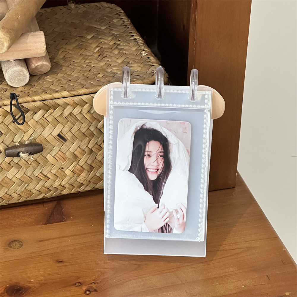 อัลบั้มลูกสุนัขน่ารัก โฟโต้การ์ด 10 ซม. อัลบั้มรูปโพลารอยด์โต๊ะแนวตั้งที่เก็บรูเห็ดหนังสือ